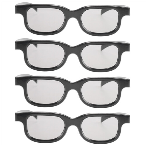 4Pcs Polarized Passive 3D Glasses for Cinema IMIX Screen 2