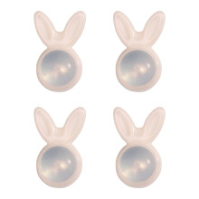 Lève-boucles d'oreilles en céramique-Oreilles de lapin blanc