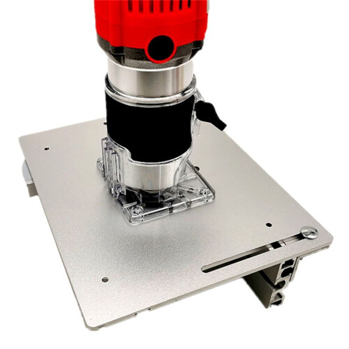 Router Table Insert Board Electric Wood Milling Flip for Woodworking Workbench Silver 2
