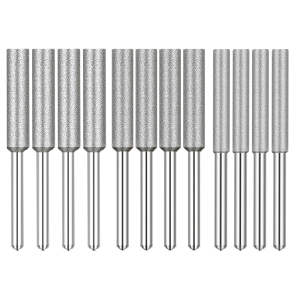 12Pcs Diamantine Burrs Grinding Stone Head Suitable For-Silver 7704000513968