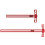 Aluminum Woodworking Ruler with Clear-Sliding model TS24 I 3