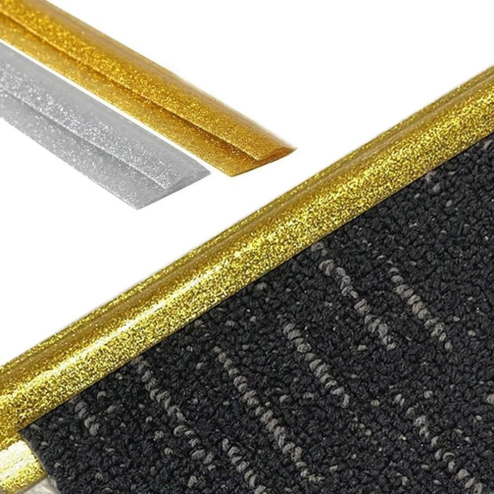 Pvc Floor Transition Strip Gold 1M Antislip Threshold For Doorways And Smooth Flooring Transition 9189345656491