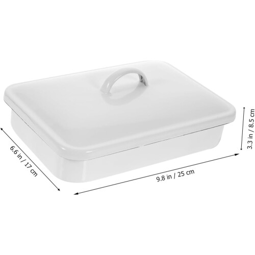 Enamel Baking Pan with Nonstick Surface, HeatResistant Roasting Tray, Dishwasher Safe 1