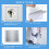 Kit de reparo de drywall com 16 peças de tela de alumínio (2/4/6/8 polegadas) 5