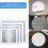 Kit de reparo de drywall com 16 peças de tela de alumínio (2/4/6/8 polegadas) 2