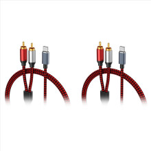 2x USB C σε 2 RCA καλώδιο ήχου τύπου αρσενικό για Xiaomi Huawei Tablet Speaker Amplifier TV, 1M