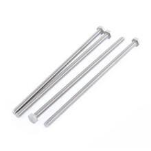 M6 x 150 mm volledig geschroefde roestvrijstalen zeskantbout, 4 stuks