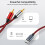 2x USB C σε 2 RCA καλώδιο ήχου τύπου αρσενικό για Xiaomi Huawei Tablet Speaker Amplifier TV, 1M 6