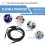 Headsetkabel voor Logitech G433 G233 GPRO X Universal Game Audio 2M 7