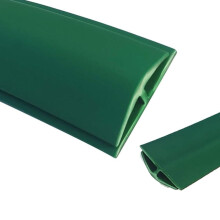 Floor Transition Strip PVC Carpet to Tile Threshold 7m Green Safe Edge Protector for HeavyTraffic