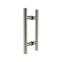 Stainless Steel Shower Door Handle 10 Inch, 304 Grade Glass Pull for 3/8–1/2 Inch, Satin Finish