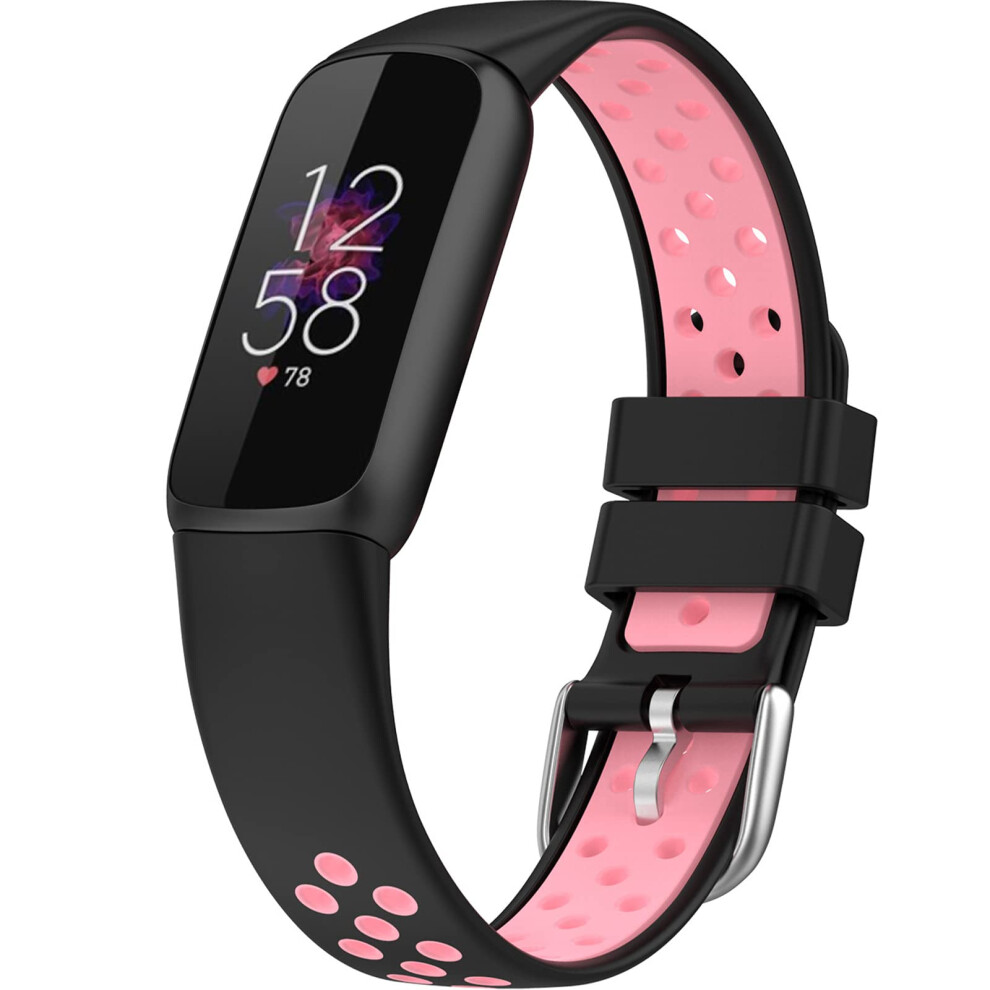 Silicone Sports Strap For Fitbit Luxe Waterproof Breathable Adjustable For Women And Men 2Pack 9001264070236