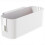 Bedside Storage Organizer with Large Capacity, Secure Hooks for Bed Frame, SpaceSaving White Caddy 1
