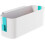 Bedside Storage Organizer with Large Capacity, Secure Hooks for Bed Frame, SpaceSaving White Caddy 3