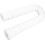 Rain Gutter Downspout Extension Adjustable Length PE Flexible Extender with Splash Block White 3