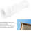 Rain Gutter Downspout Extension Adjustable Length PE Flexible Extender with Splash Block White 2