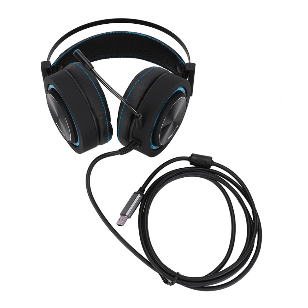 Wired Gaming Headset For Ps4 Xbox One Pc,Rgb Led Noise Cancelling Headphones With Surround Sound And Detachable Microphone - Comfortable Lightweight 9420858112631