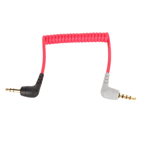 Câble patch blindé haute qualité, câble micro spiralé, entrée TRRS, câble patch microphone TRS vers TRRS pour smartphone Android, qualité