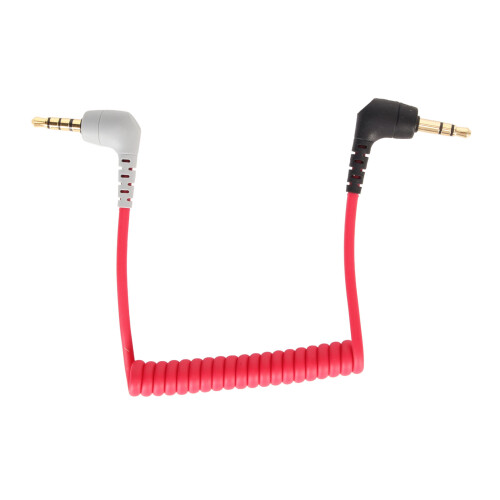 Câble patch blindé haute qualité, câble micro spiralé, entrée TRRS, câble patch microphone TRS vers TRRS pour smartphone Android, qualité 1