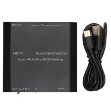 HDMI audio extraktor s podporou 4K HDMI na optický 3,5 mm AUX audio adaptér, rozbočovač s HDCP digitálnym DTS 5.1 PCM pre PS4 Xbox Fire TV Edit
