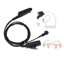 Cuffie con microfono wireless per radio Motorola, cuffie di sorveglianza con pulsante PTT regolabile e auricolari a fungo, suono di alta qualità per
