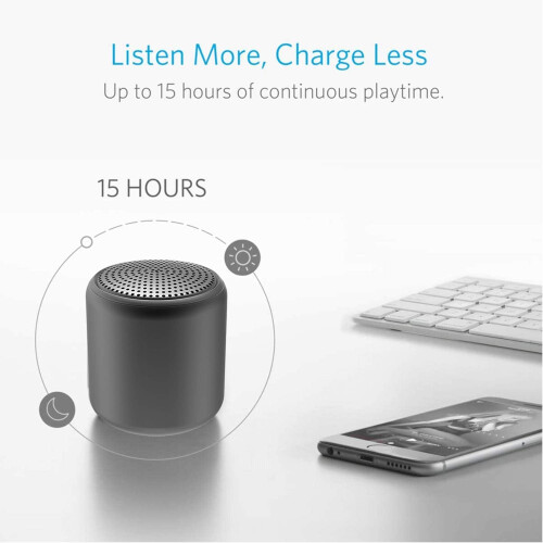 Συμπαγές και κομψό φορητό ηχείο Bluetooth, ελαφρύ μίνι ηχείο για αδιάλειπτη ηχητική 2