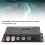 IR Extender Support AV to RF UHF Modulator RCA Coaxial Adapter Compact RF Modulator UHF Demodulator Converter Adjustable Output Gain Mini Design Suppo 8
