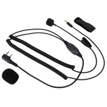 Auricolare con microfono a riduzione del rumore, funzione Push To Talk e compatibilità universale per radio di comunicazione a lungo raggio con