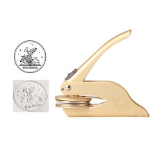 Metallsiegelprägegerät, praktischer-Bookish Flower Butte