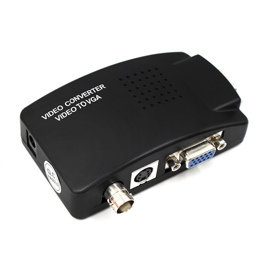 Compact And Portable Vga Converter Box Supports High Resolution Output From Composite Av S Video Inputs Easy To Use With Image Freezing And Osd Featur 9416038859038