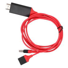 Adattatore HDMI per collegare il telefono alla TV, dispositivo di riproduzione con porta HDMI universale per mirroring dello schermo HDTV senza