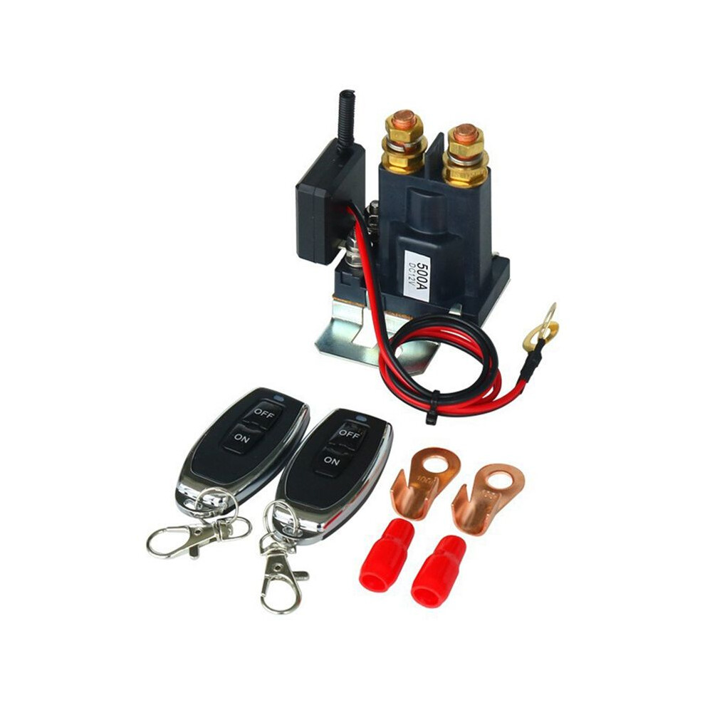 12V 500A Remote Battery Disconnect Switch Upgraded For Car Truck Rv Isolator With 2 Keys 4852940131865
