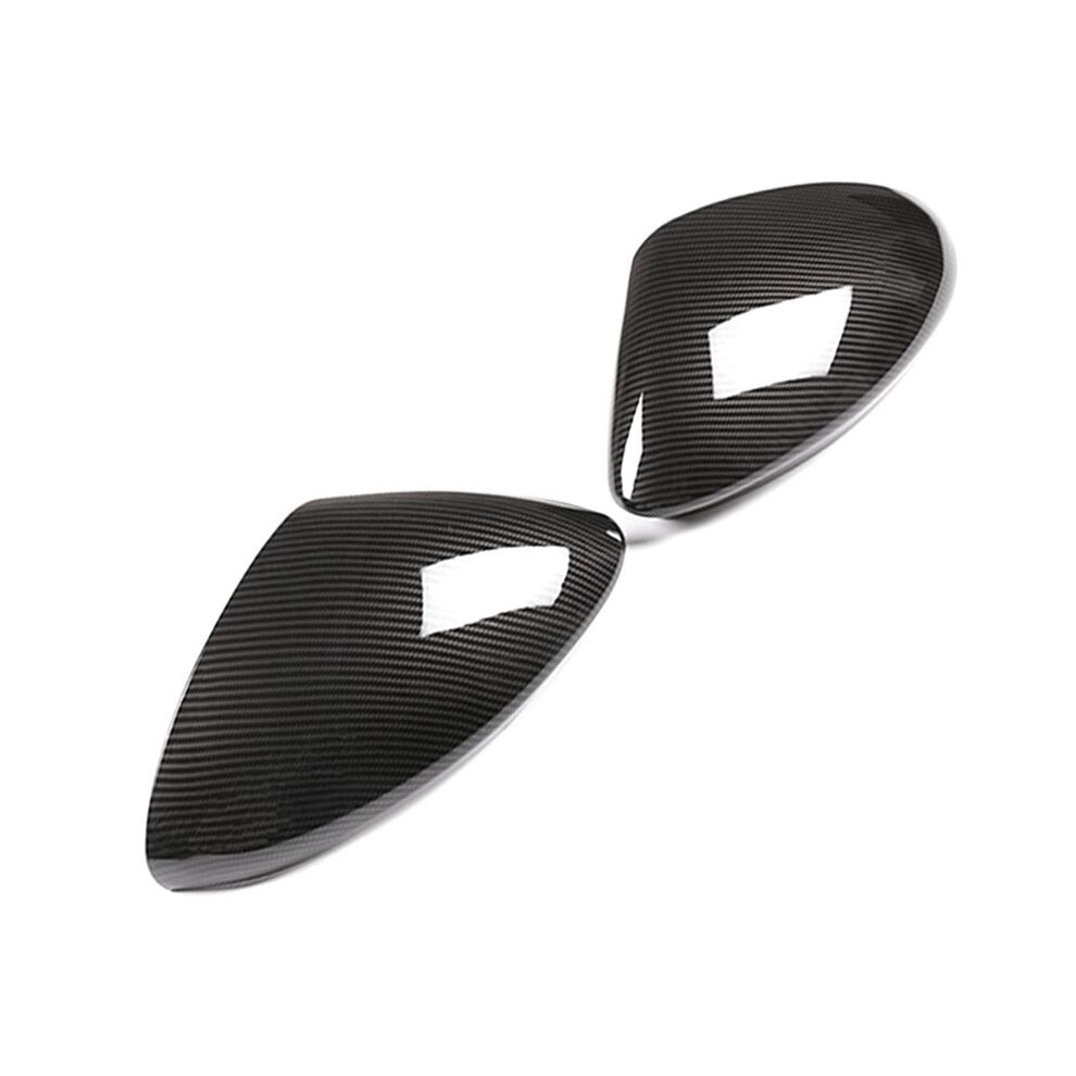Car Side Rearview Mirror Caps Cover Carbon Fiber Style For Alfa Romeo Stelvio 2017-2020 4852940136600