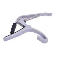 Guitar Capo Aluminum Alloy Quick Change Trigger for Acoustic Electric Guitar and Ukulele White