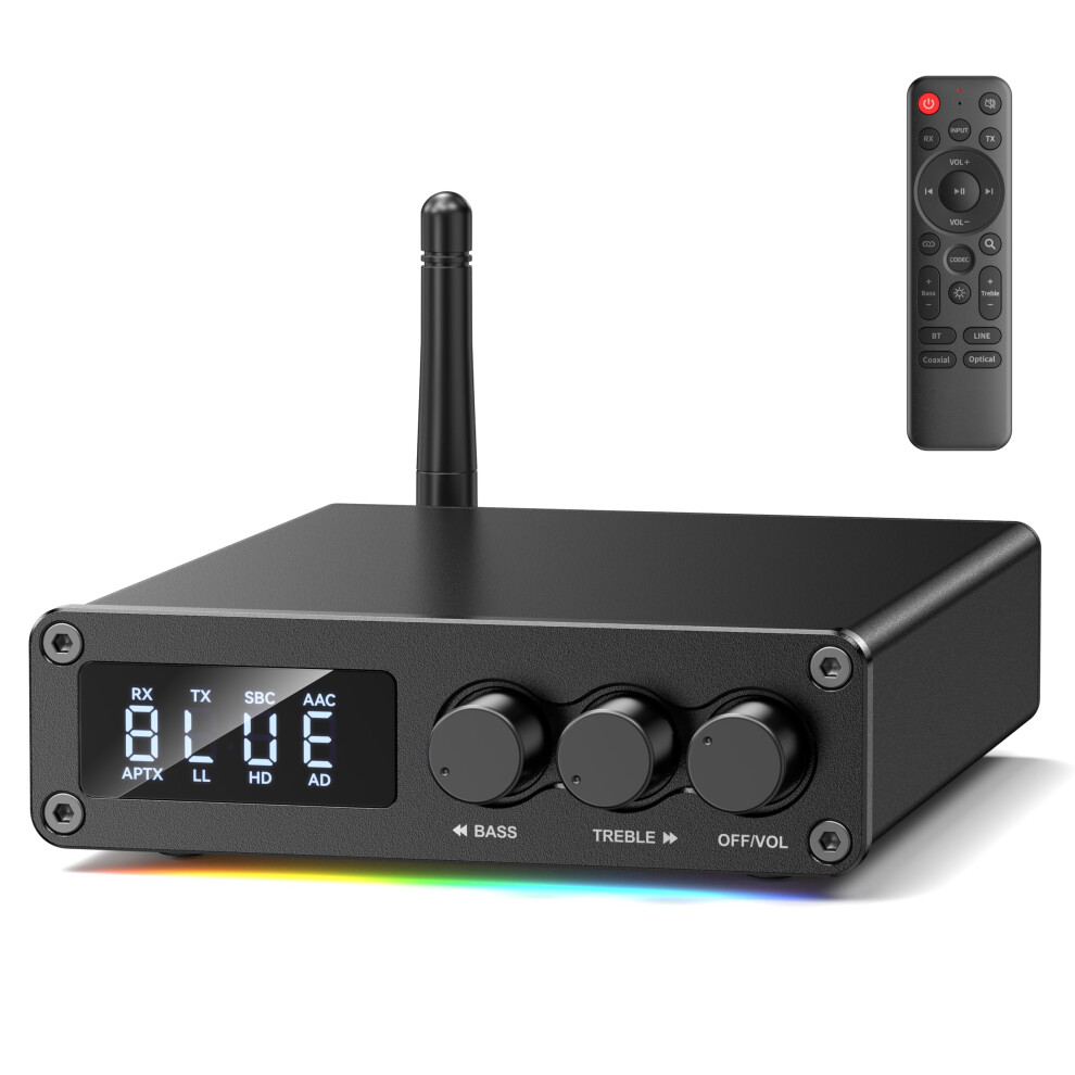 Bluetooth 5.2 Dual Mode Audio Transmitter Receiver With Aptx Low Latency And Led Display For Tv And Home Stereo 9426802903287