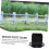 Square Deck Post Base Bracket for Railings, Easy Installation, CorrosionResistant Metal Support 2