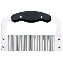 Crinkle Cut Potato Slicer with Sharp Stainless Steel Blade for Waffle Fries, Chips and Veggies