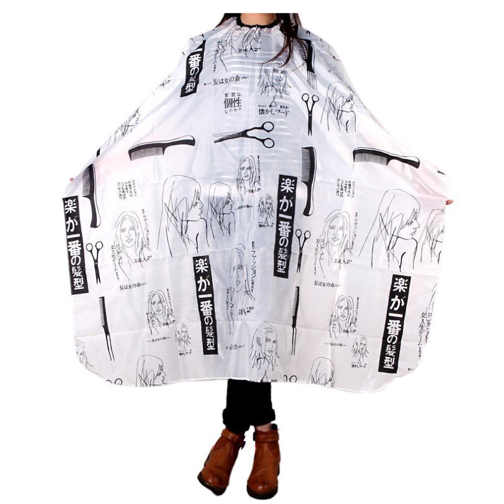 Black Adult Salon Barber Gown Cape Hairdressing Hairdresser Hair Cutting Cloth