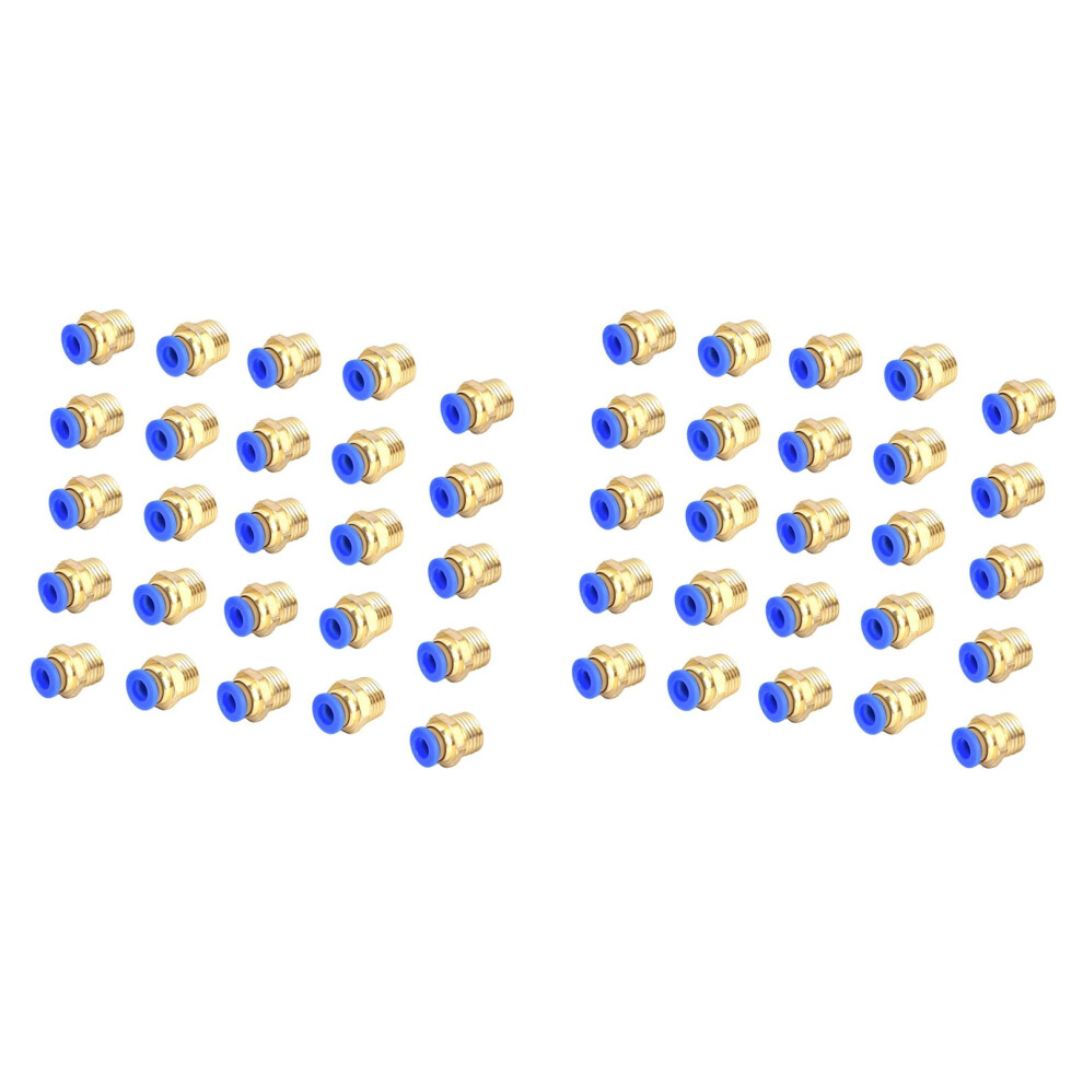 50Pcs G1/4 Pneumatic Quick Connect Male Fitting Air Hose Connector For Compressor Leakproof 9189345657825