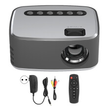 Mini proiector LED pentru home theater, sursă de lumină LED de lungă durată, portabil, ușor, sincronizare audio Bluetooth, proiector de filme cu