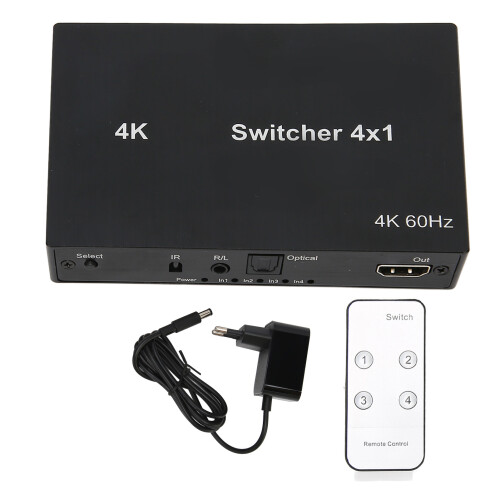 Διαχωριστής HDMI για ανάλυση 4K, με δυνατότητα τροφοδοσίας, Full HD και υποστήριξη 3D,