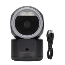 Leitor de código de barras automático, captura rápida e precisa com luz suave para os olhos, base antiderrapante que garante estabilidade para