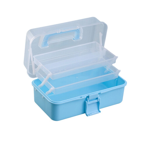 Multifunctional Storage Organizers Three-Layer-blue large