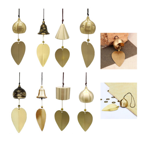 Wind Chimes Brass Leaf Bells Hangings Wind Chimes-conical 2