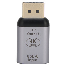 DisplayPort-adapter USB-C naar DP-male, bidirectionele transmissie, 4K UHD, verguld materiaal, voor smartphones, tablets en computers, goede kwaliteit
