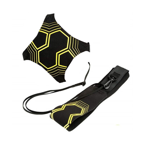 Elastischer Trainingsgurt für Fußball Gelb / Schwarz 1