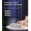 Digitaler LED-Wecker mit kabellosem Ladegerät und Thermometer Silber 5