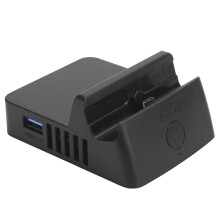 Base di ricarica di ricambio per Nintendo Switch, design compatto e leggero con adattatore HDMI e porta USB 3.0 aggiuntiva, supporta l'uscita video