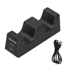 Base di ricarica per controller Switch con doppio display LED di ricarica, stazione di ricarica Joy-Con sicura e affidabile per uso domestico.