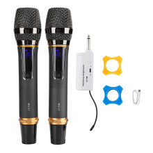 Draadloze microfoons voor karaoke, oplaadbare draadloze microfoon met UHF-frequentiebereik, goede kwaliteit, goede kwaliteit, goede kwaliteit